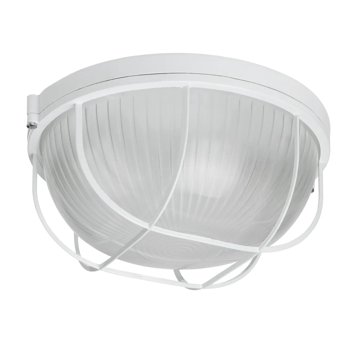 Corp de iluminat NPб1102 alb/rotund cu grilă 100W IP54 TDM