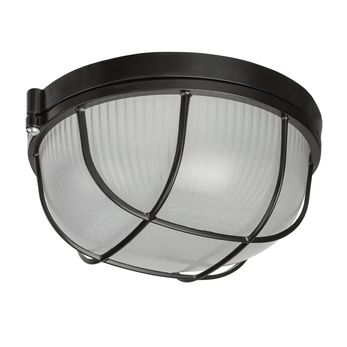 Lumină NPB1302 negru/circular cu difuzor 60W IP54 TDM