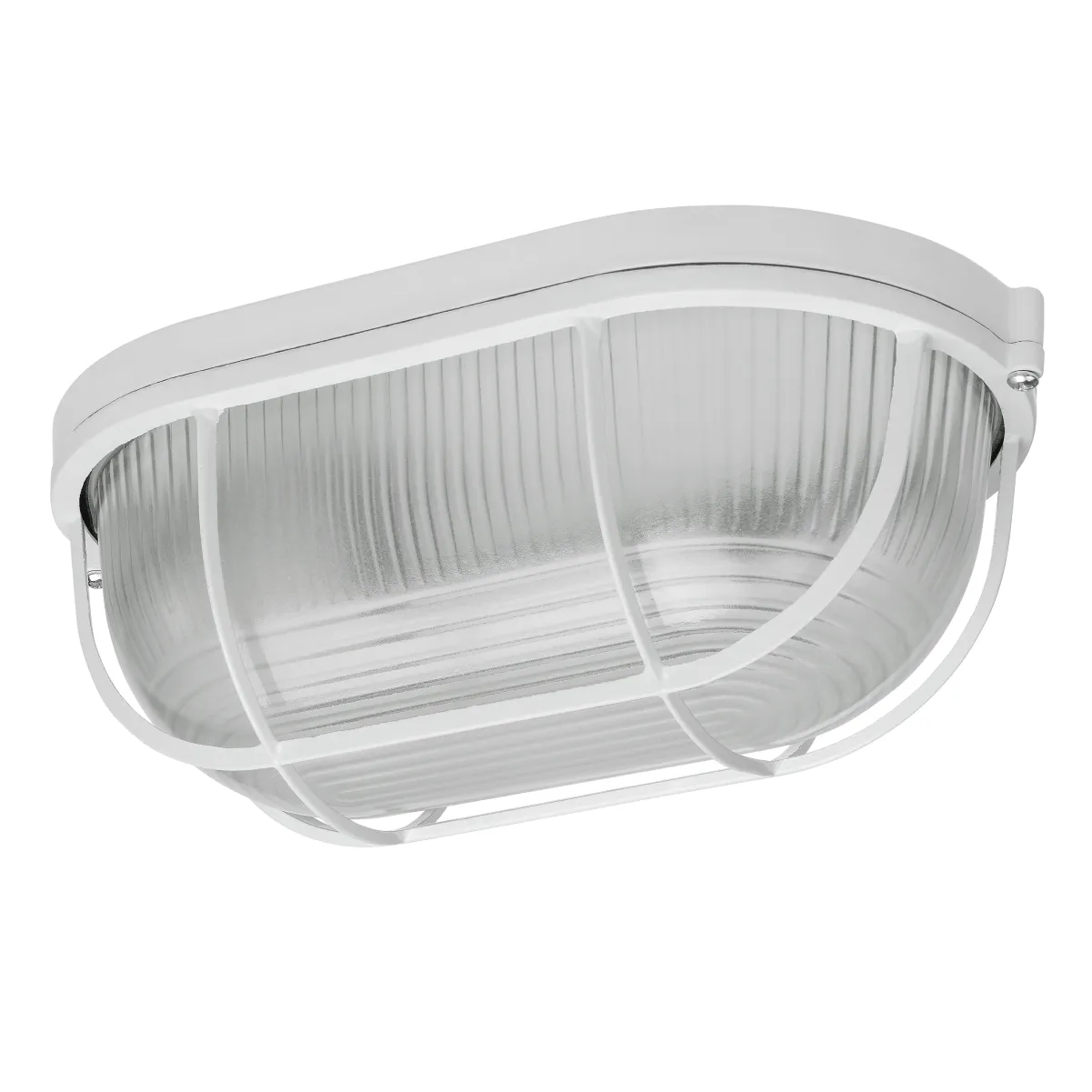 Lumină NPB1402 alb/oval cu difuzor 60W IP54 TDM