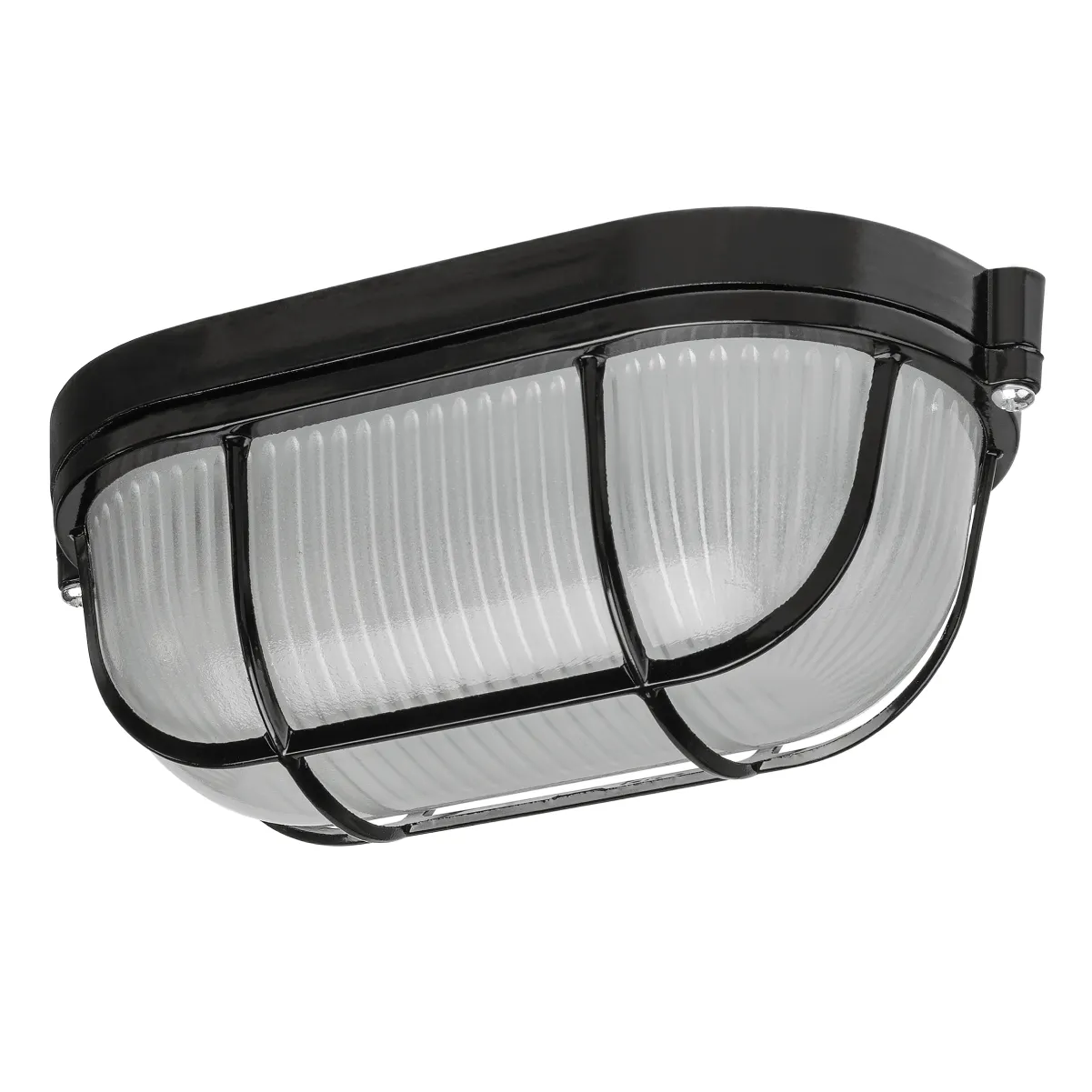Lumină NPB1402 negru/oval cu difuzor 60W IP54 TDM