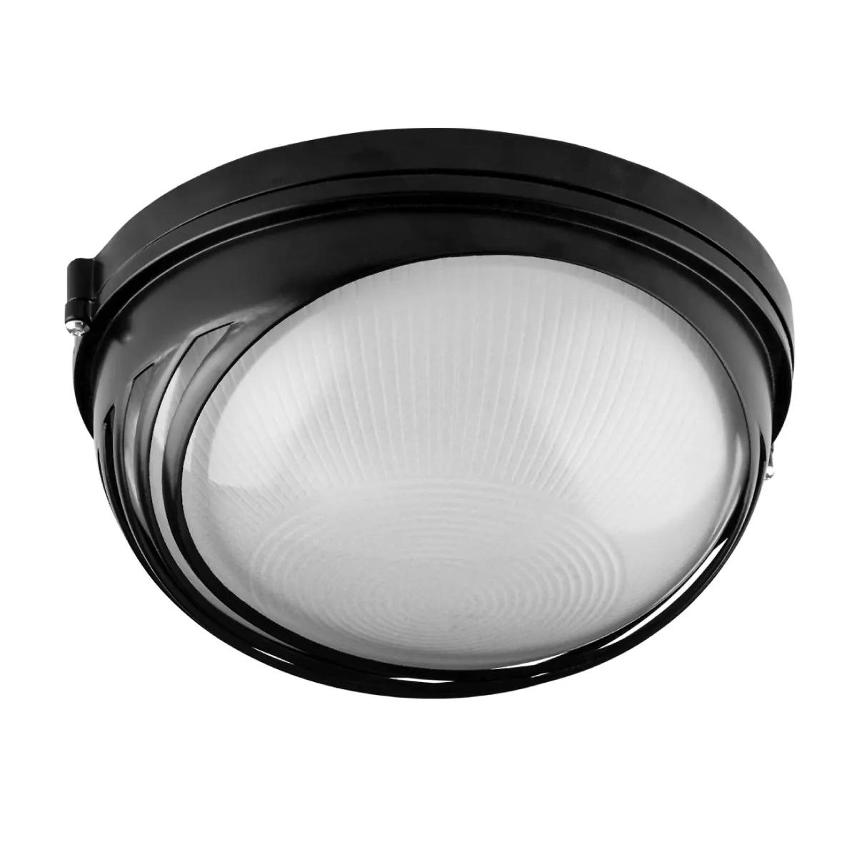 Lumină NPB1307 negru/circular cu pleoape 60W IP54 TDM