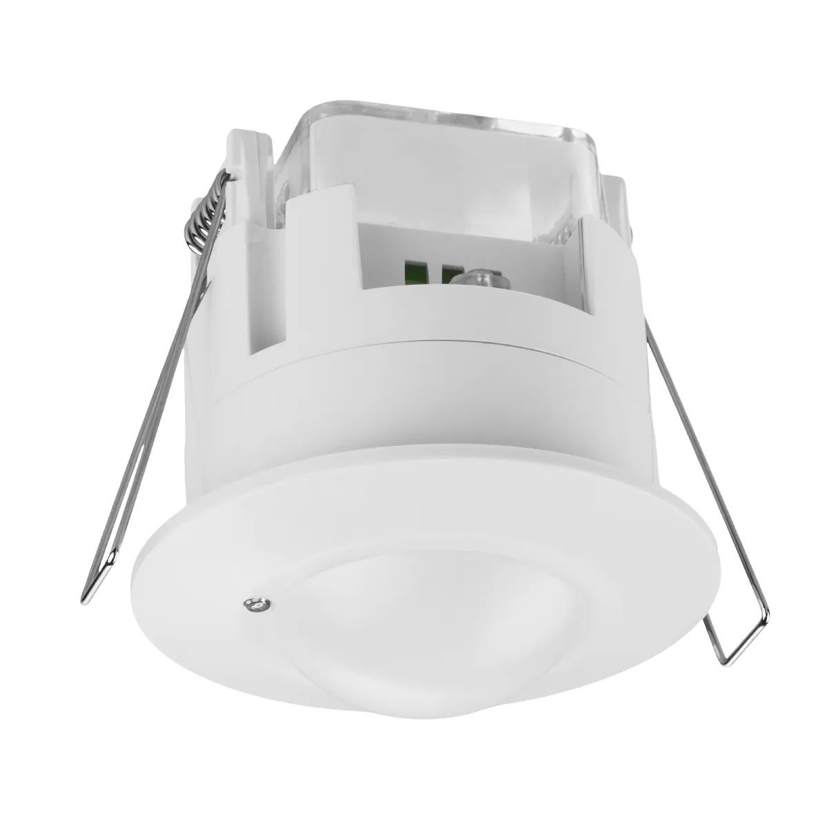 Senzor de mișcare microonde DDM-04T 5,8GHz 65mm, 1200W, 10-720s, 1-8m, 3+lk, 180(sb)+360(sv), IP20, TDM
