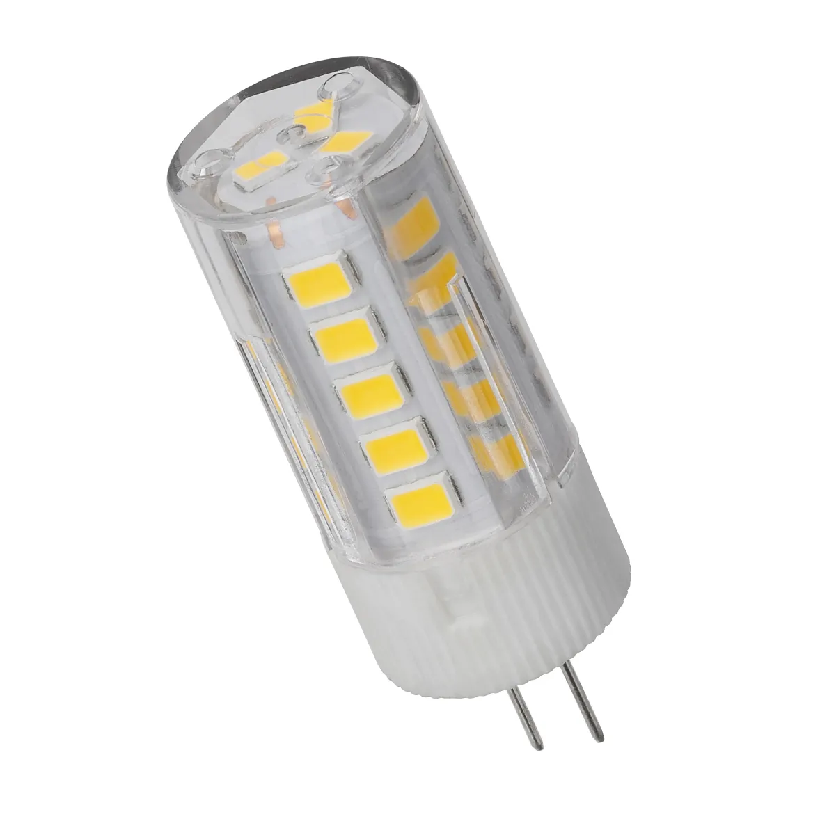 Лампа светодиодная G4-3 Вт-AC/DC 12 В-3000 К, SMD, 16x43 мм TDM(SQ0340-0093)