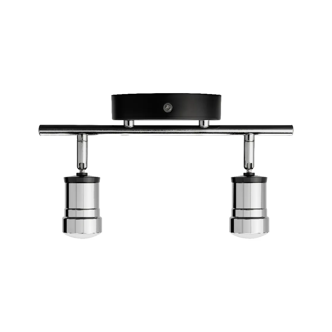 Спот LED СНС 2х5Вт, 3000 K, 230 В, 50 Гц, IP44, Костус, черный/хром TDM(SQ0358-0229)