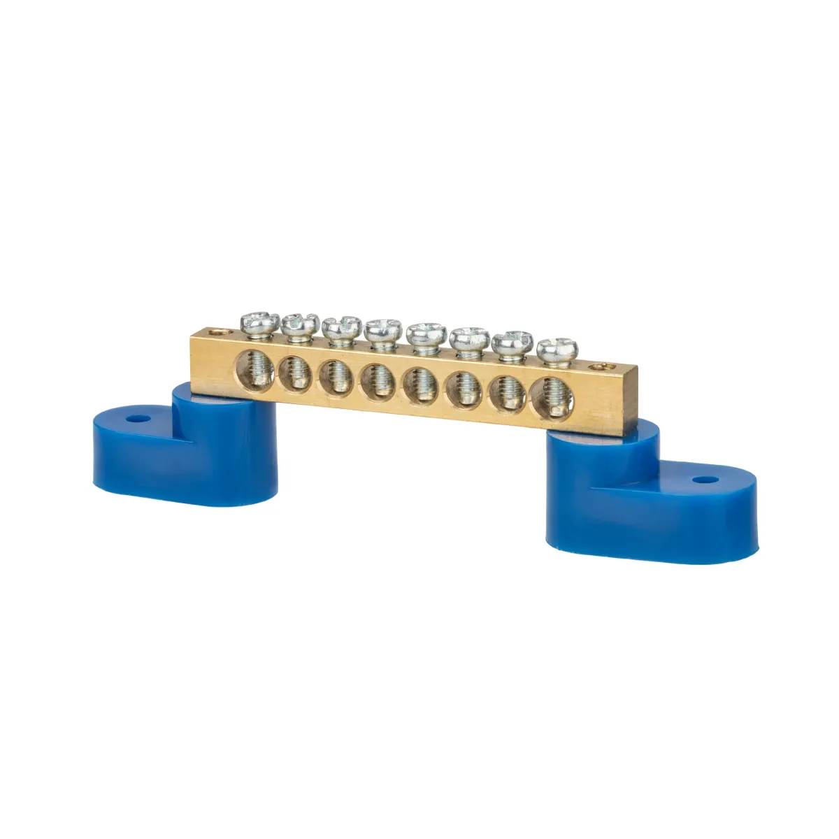 Шина "N" нулевая 6х9мм на двух угл. изоляторах 8 групп TDM(SQ0801-0034)
