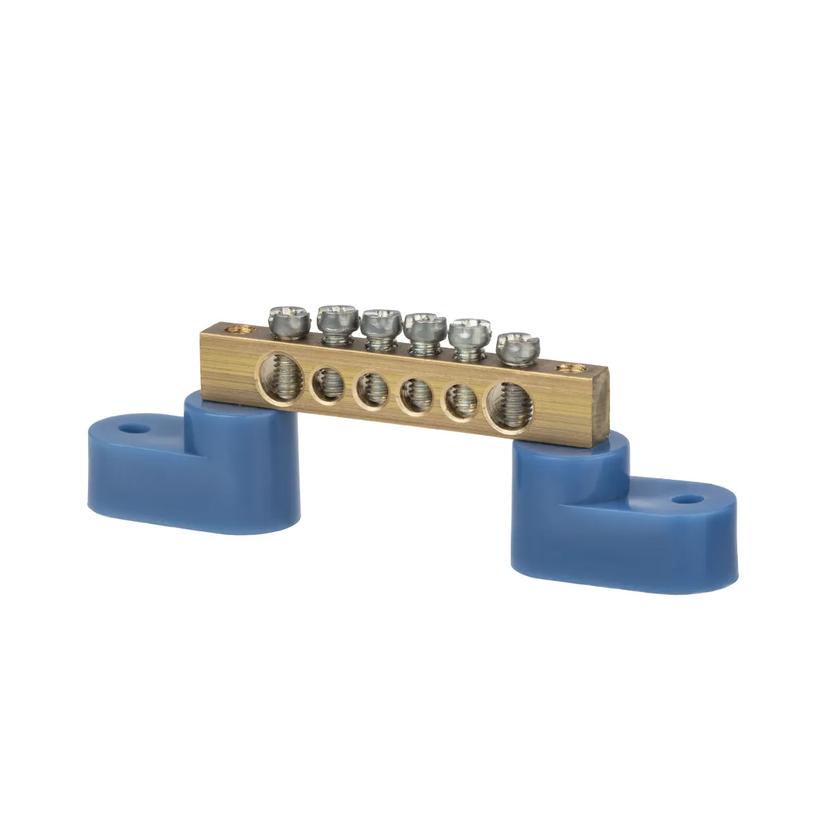 Șină "N" neutră 6x9mm pe doi izolatori unghiulari 6 grupuri TDM