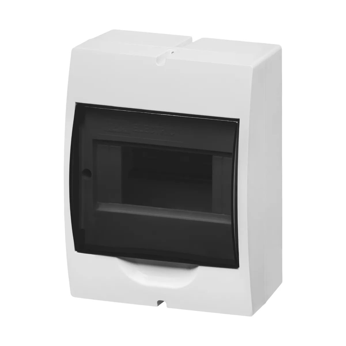 Panou ЩРН-П-6 module, suspendat, plastic, alb, ușă fumurie, fără șine, IP41 TDM