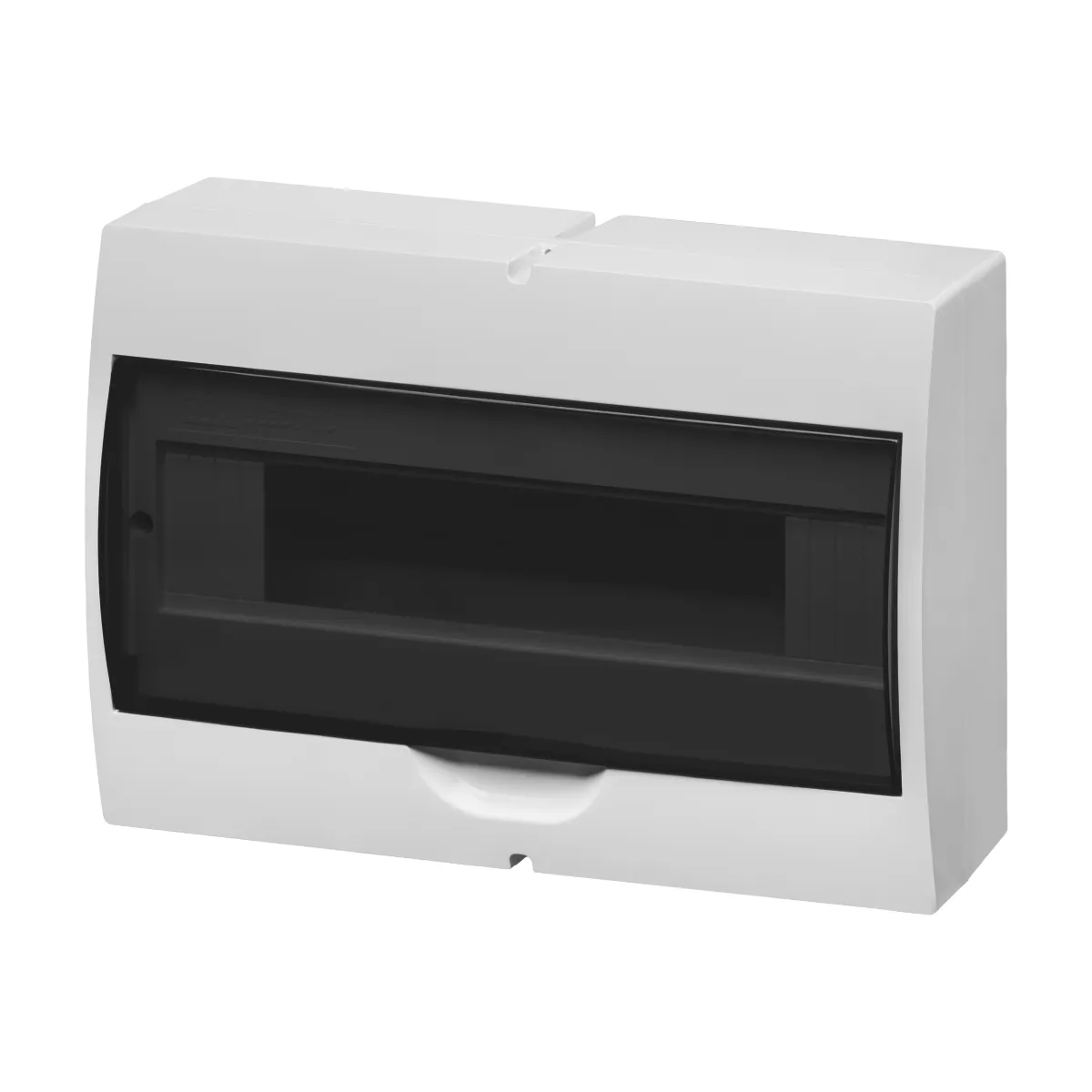 Panou ЩРН-П-15 module, suspendat, plastic, alb, ușă fumurie, fără șine, IP41 TDM