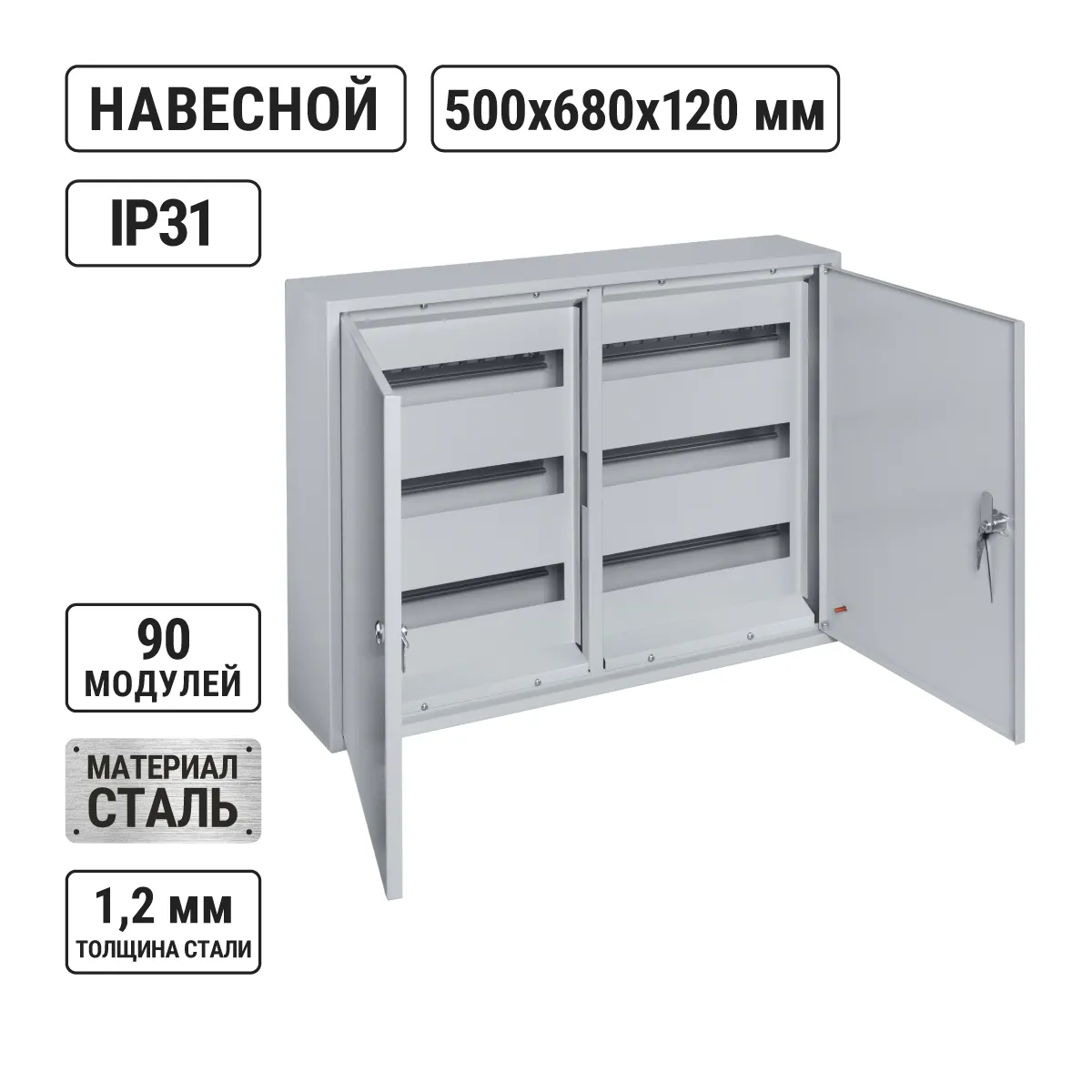 ȘRN-90 (500x680x120) cu 2 uşi TDM