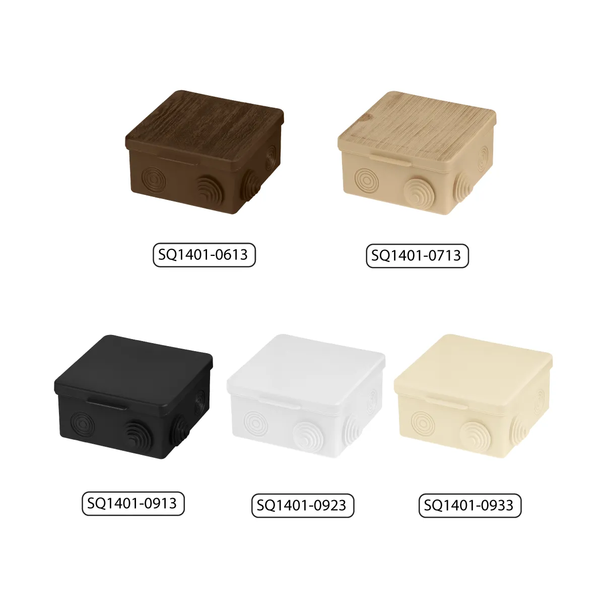 Cutie de racordare OP 100x100x55 mm, capac, IP54, 8 intrări, cod de bare ind., gri TDM