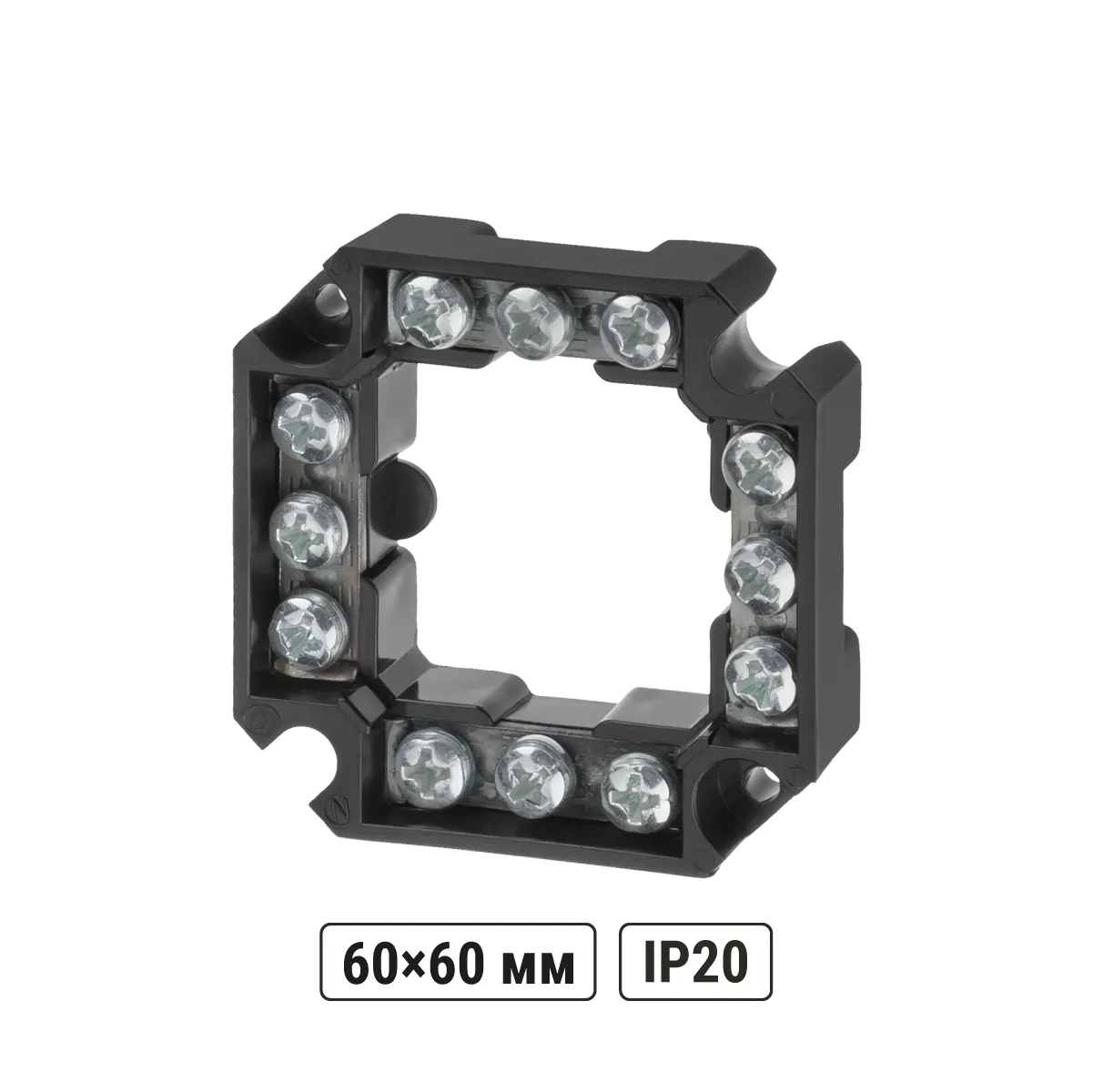 Terminală pentru cutii de răsucire și de montaj, pas 60 mm, IP20, TDM