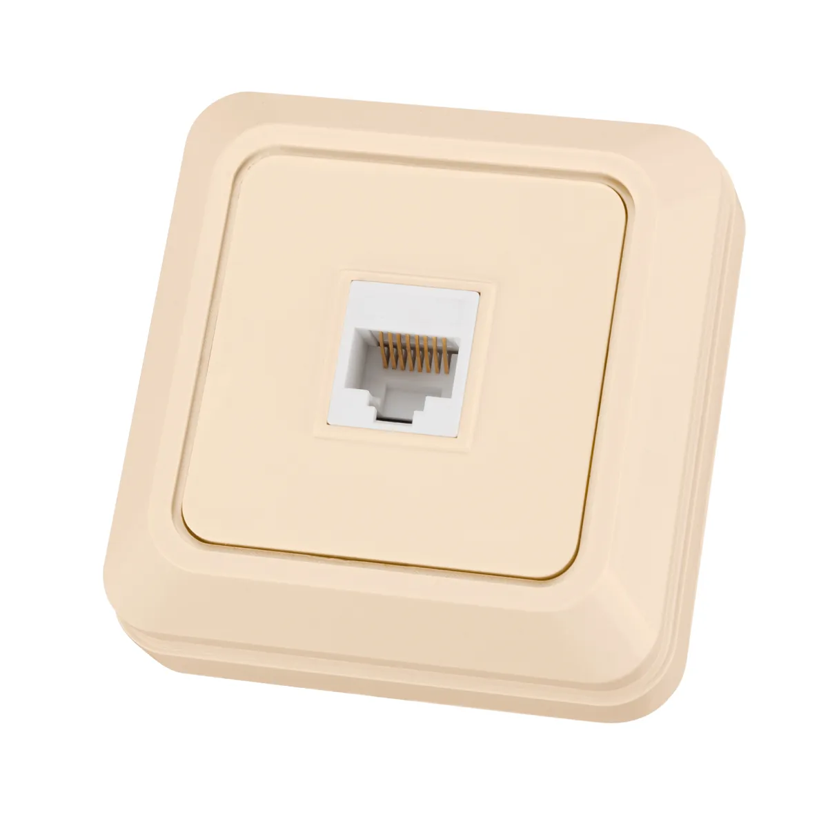 Розетка компьютерная (RJ-45) открытой установки IP20, сл. кость "Ладога" TDM