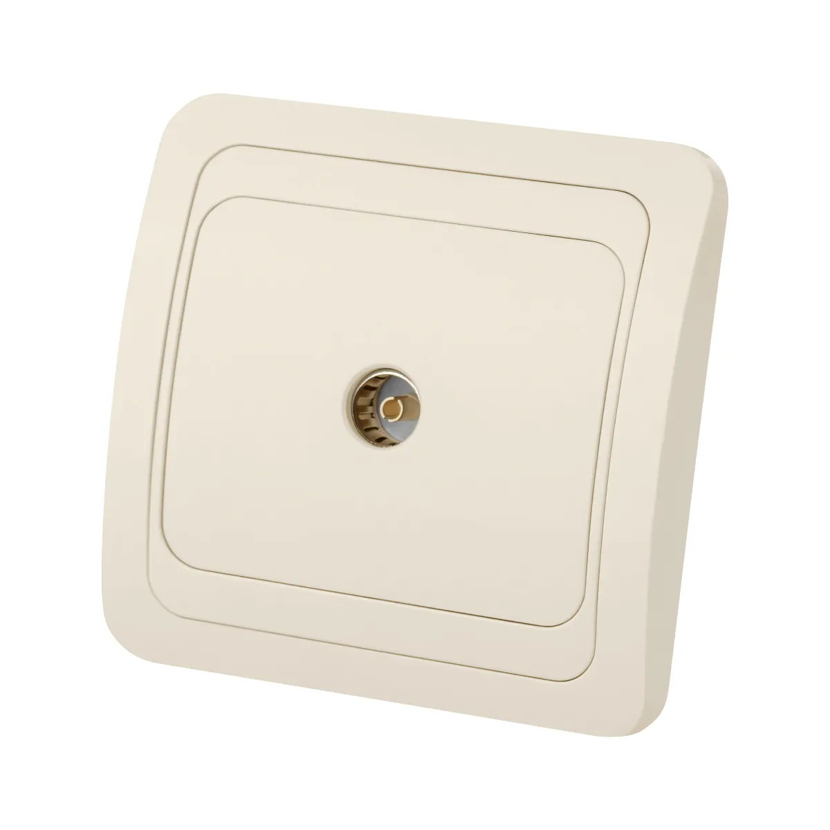 Розетка TV простая (0-2400 Гц, "мама") сл. кость "Валдай" TDM(SQ1804-0114)