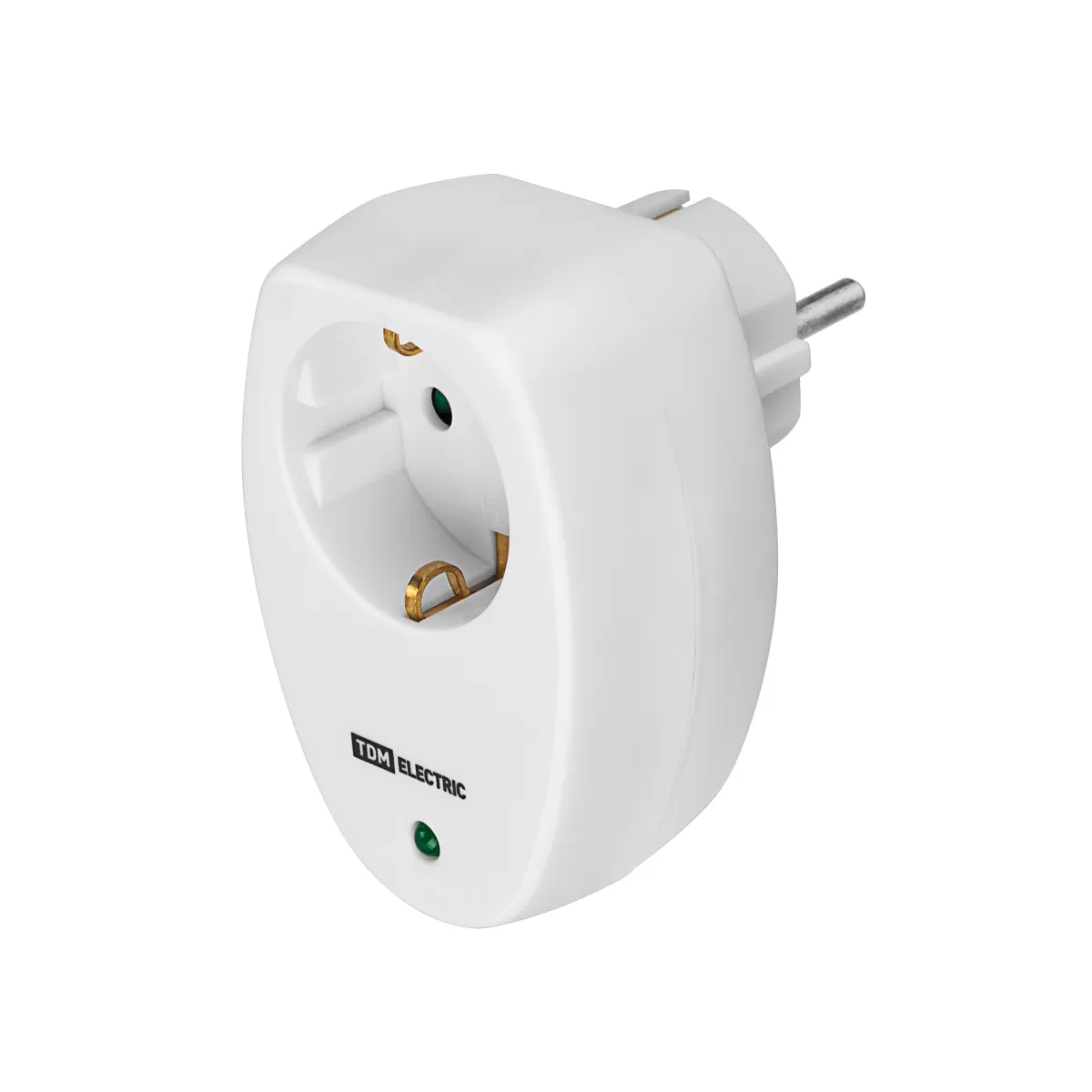 Filtru de rețea 1 priză 2П+З cu з/ш 16А 250В alb TDM