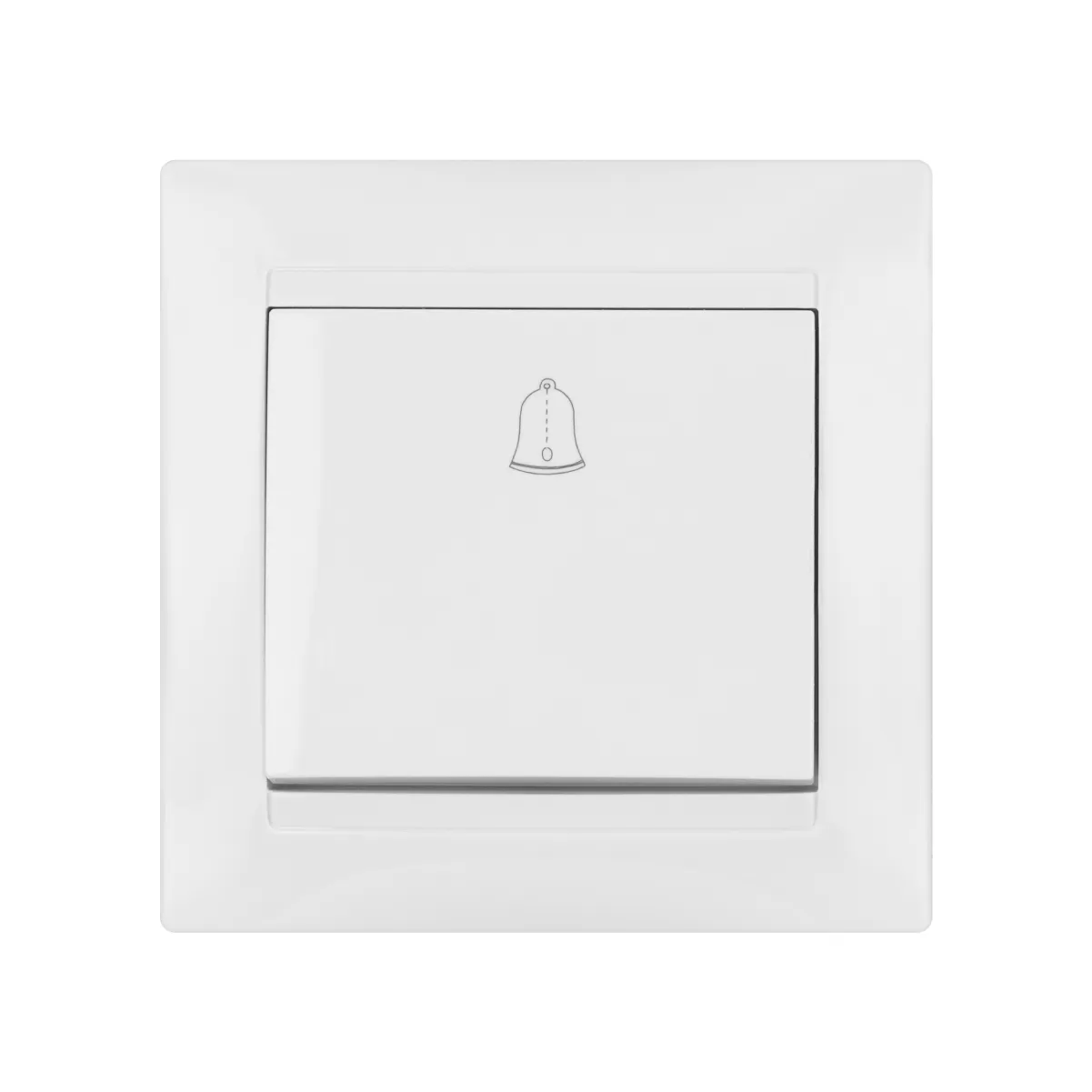 Buton de sonerie 6A alb "Лама" TDM