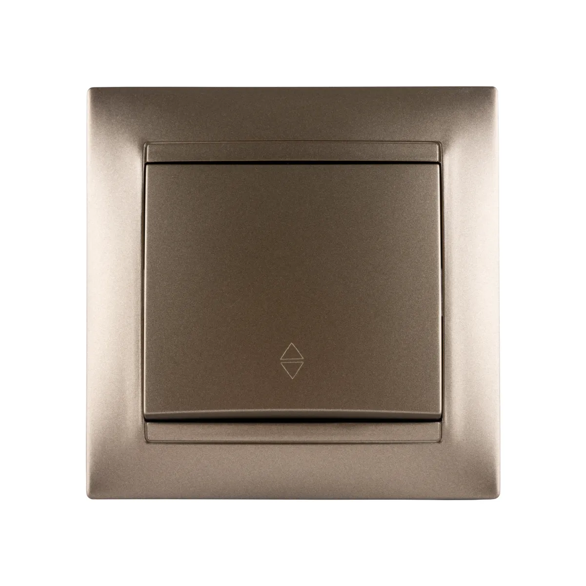 Comutator pe 2 direcții 1 cl. 10A bronz "Lama" TDM