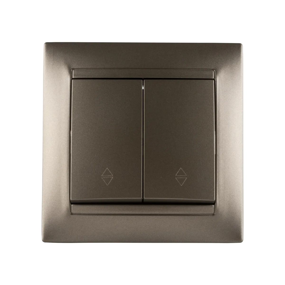 Comutator pe 2 direcții 2 cl. 10A bronz "Lama" TDM