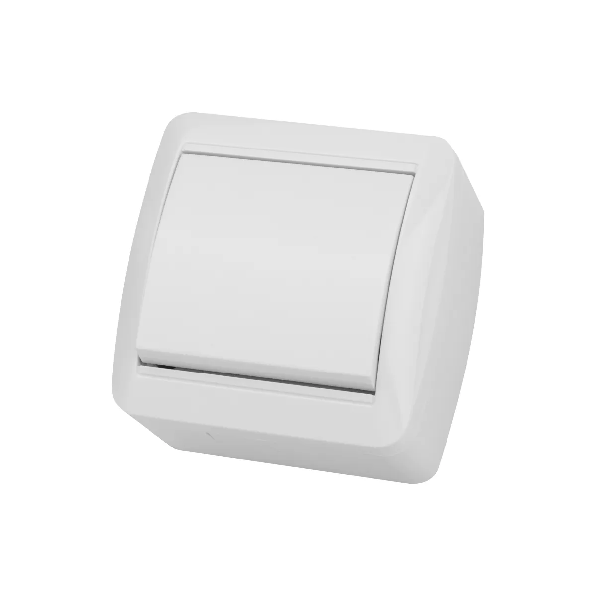 Выключатель 1-кл. открытой установки IP44 10А белый "Селигер" TDM(SQ1818-0001)