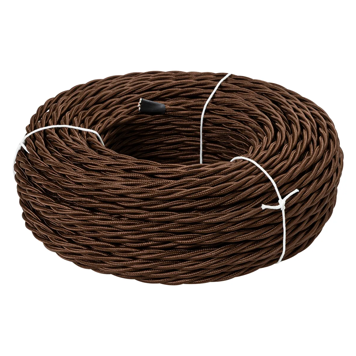 Cablu retro „Eco” 2х2,5 împletit ГОСТ maro (50м) TDM