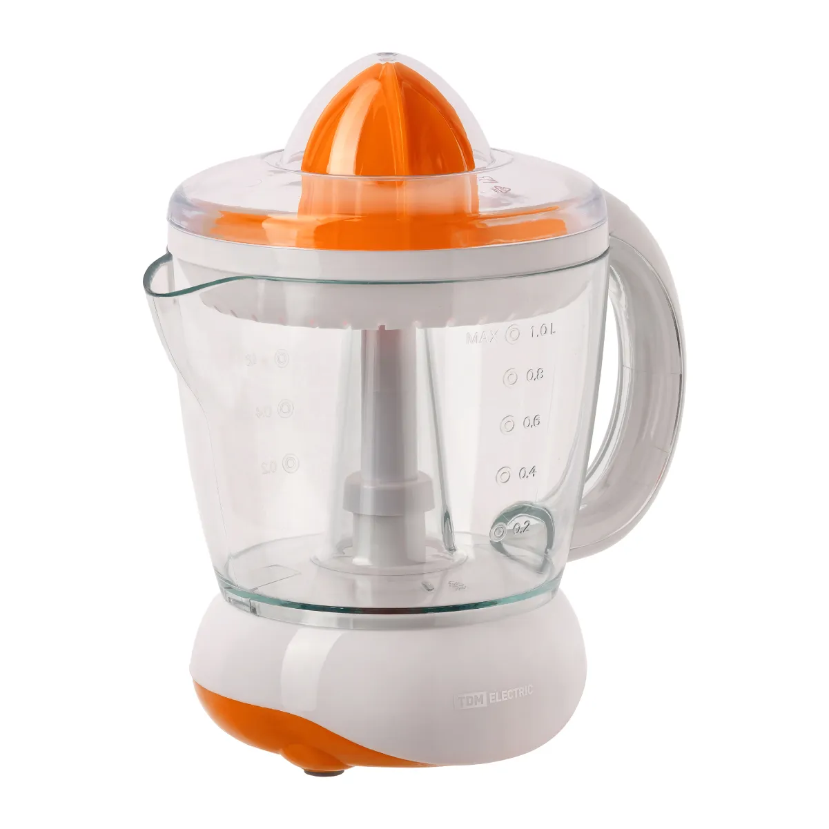Sticlă de suc electrică pentru citrice "Fresh 1", 40 W, 1 l, portocaliu, TDM